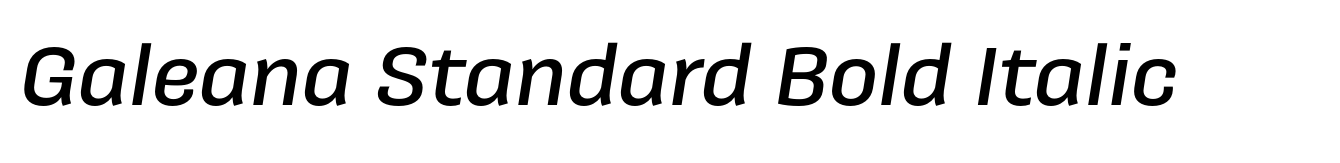 Galeana Standard Bold Italic image